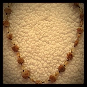 Brown beaded necklace!!